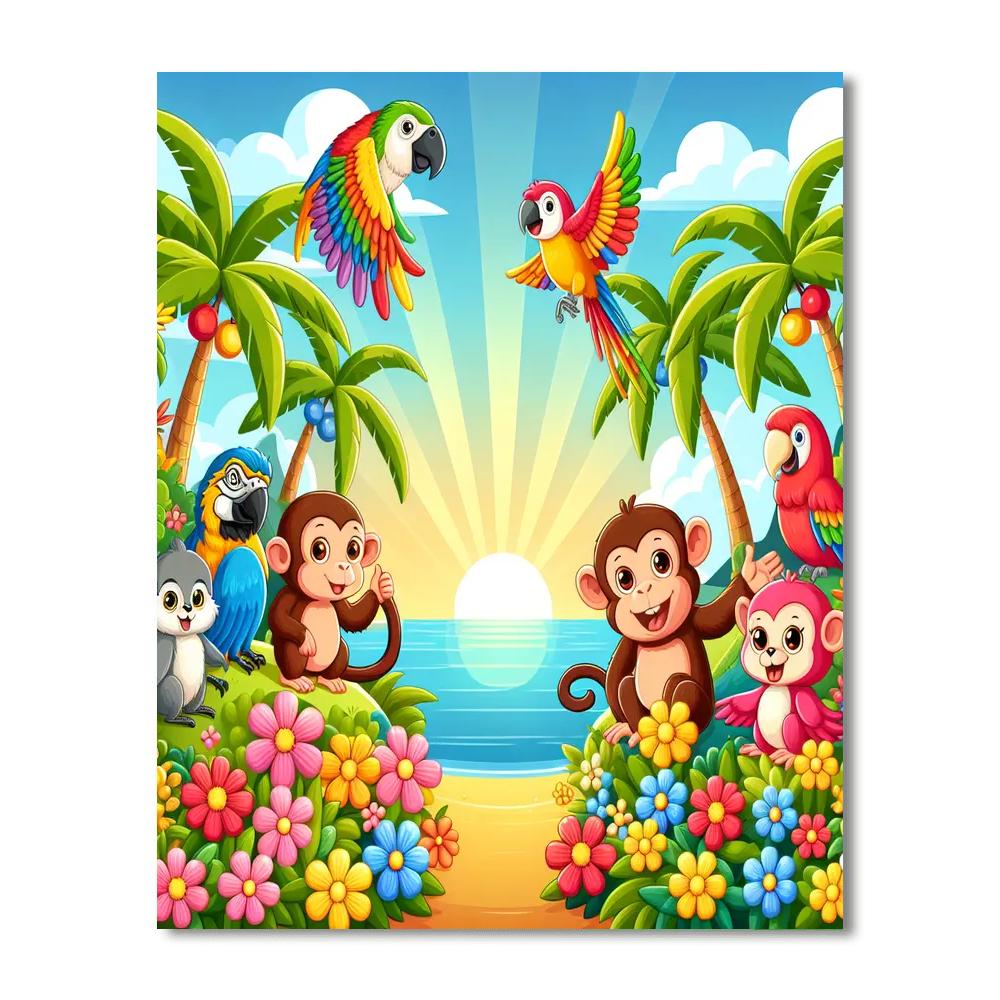 Adventure On Fantasy Island Painting Number Kit