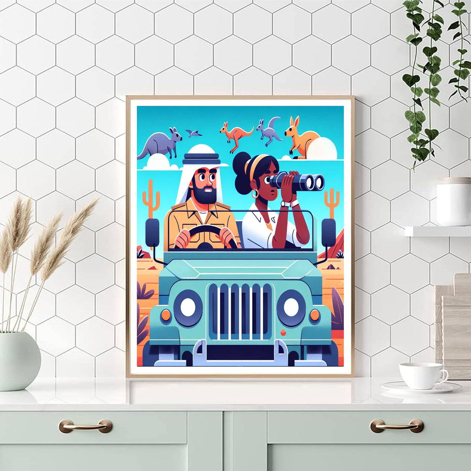 Outback Safari Paint By Number