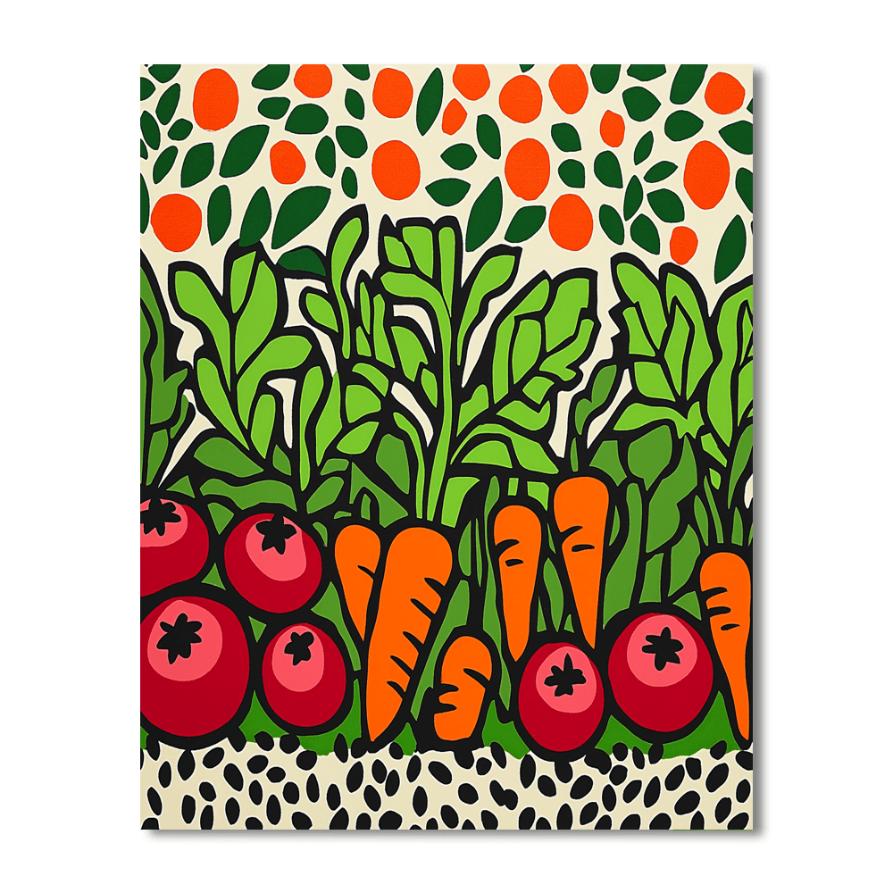 Matisse Inspired Charming Vegetable Garden - DIY Painting By Numbers Kit