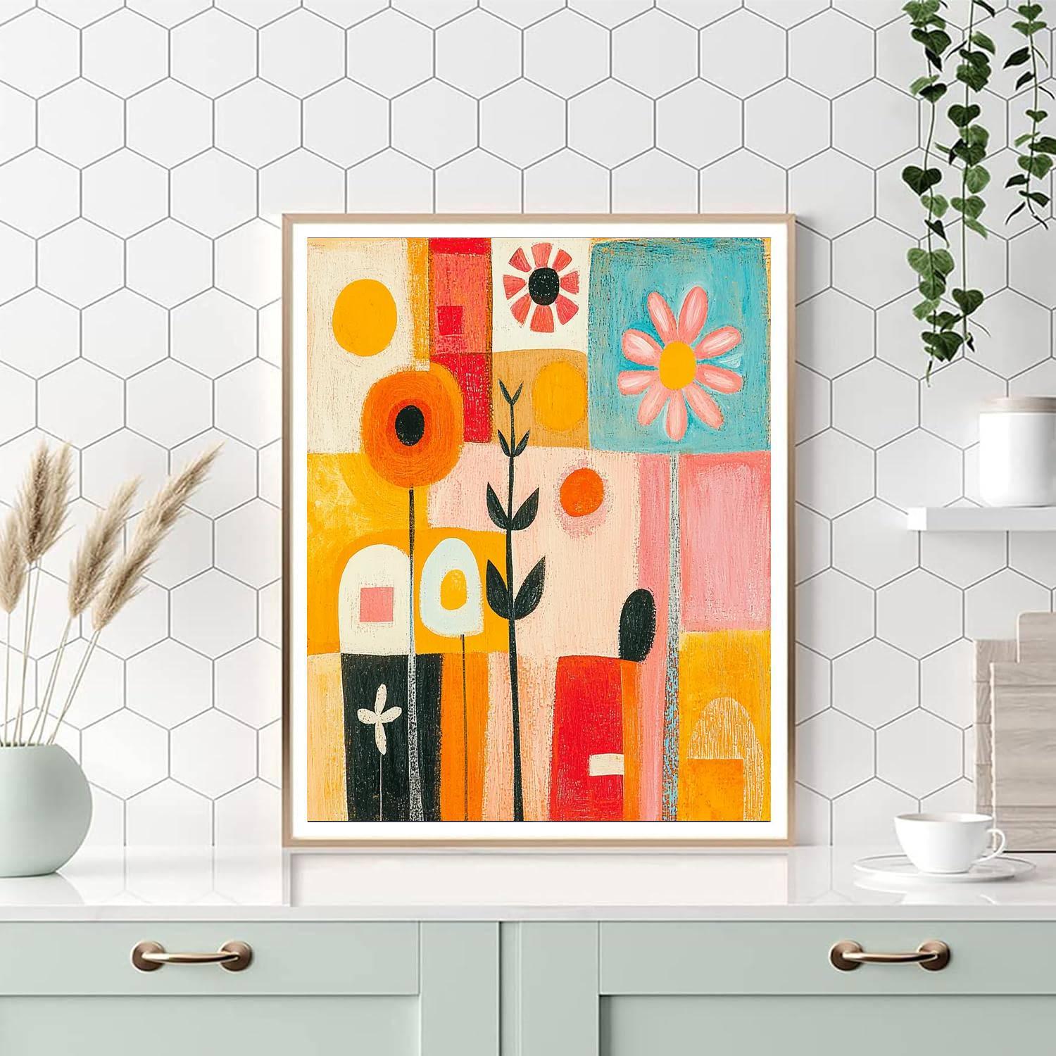 Paul Klee Inspired Whimsical Harmony  Numbered Painting Kits