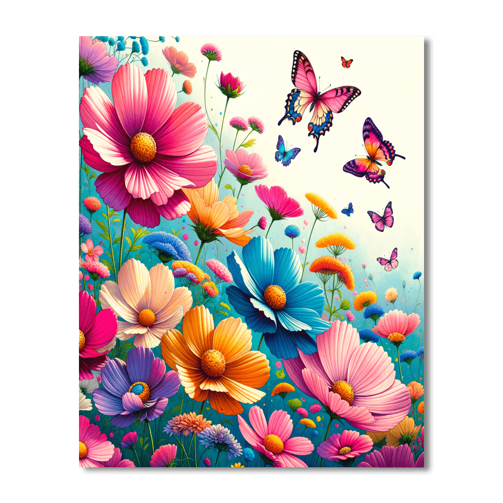 Exquisite Butterfly Garden Paint By Number