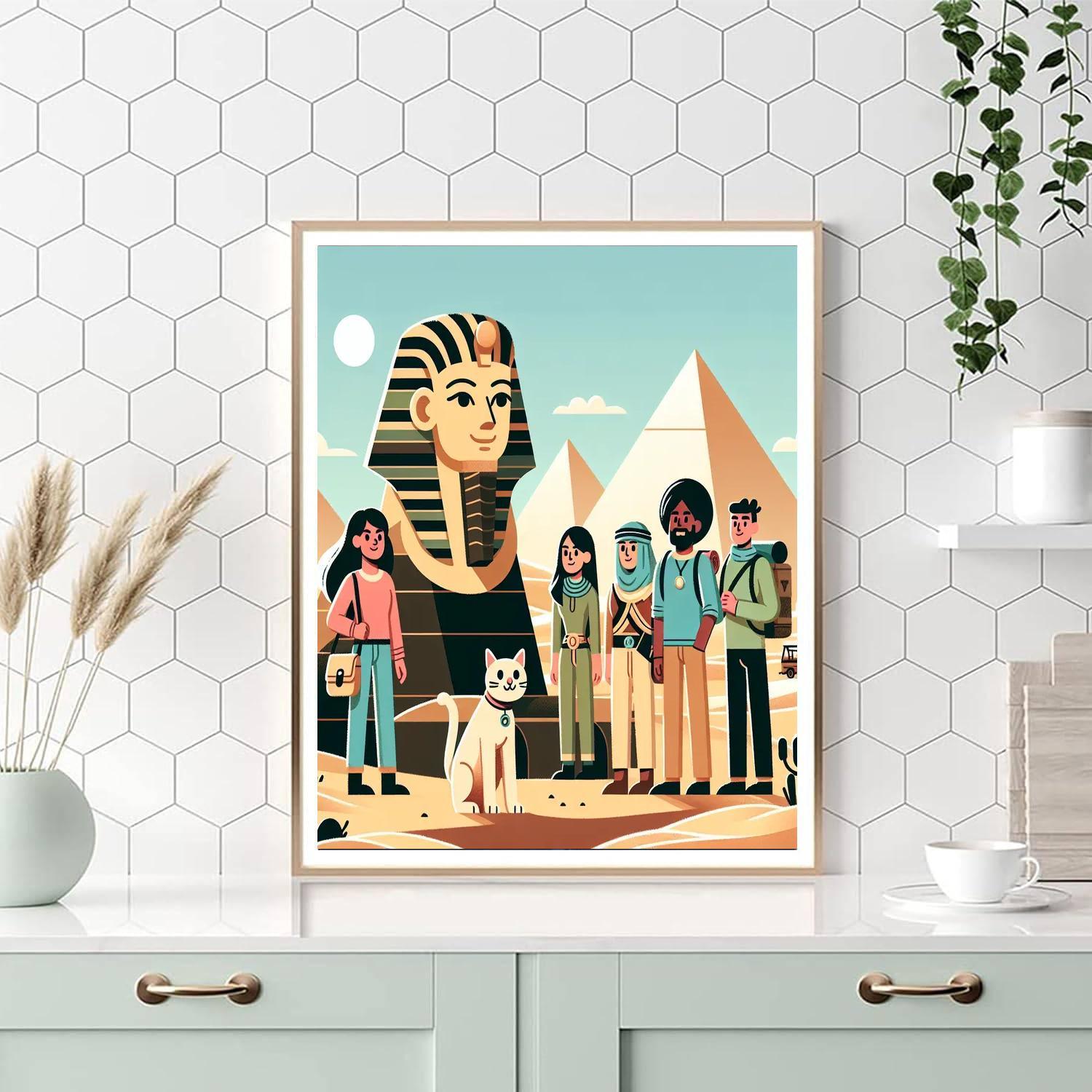 Mystery Of The Ancient Sphinx Paint By Numbers Kits