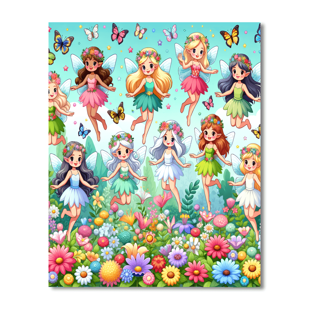 Charming Fairies Paint By Number