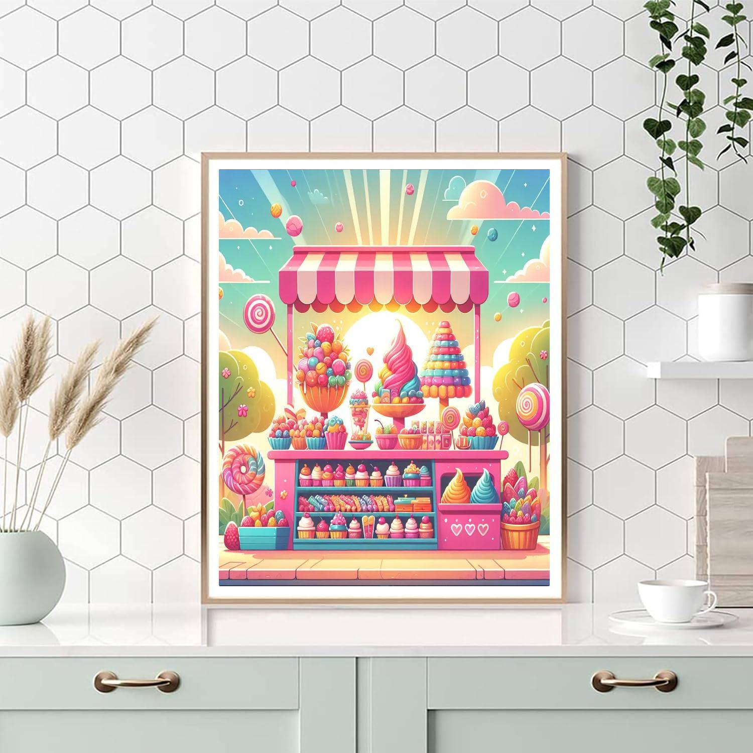 Sweet Treats Stand Paint By Numbers Art