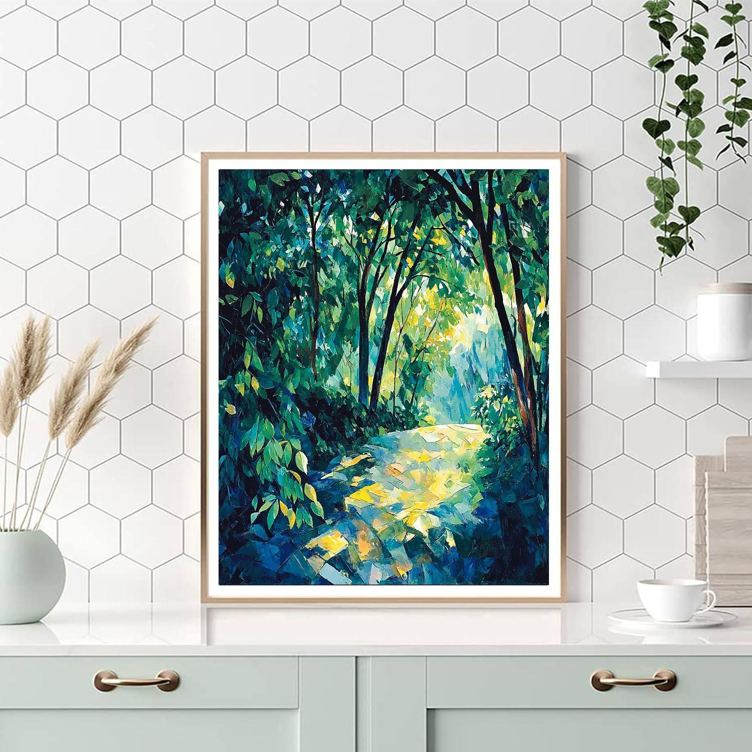 Paul Cézanne Inspired Cézanne's Enchanted Arboretum  Paint By Number