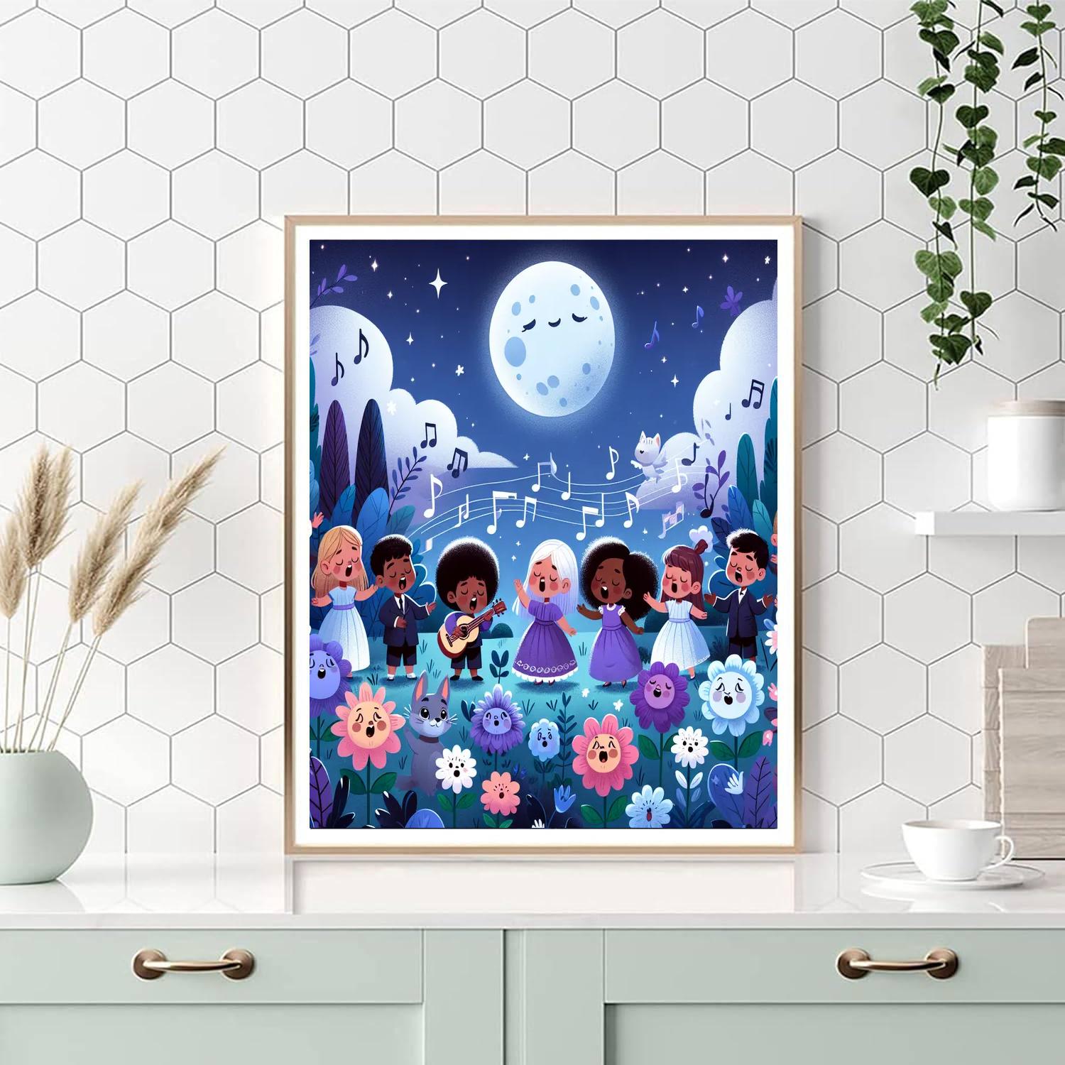 Moonlight Symphony Garden Paint By Number