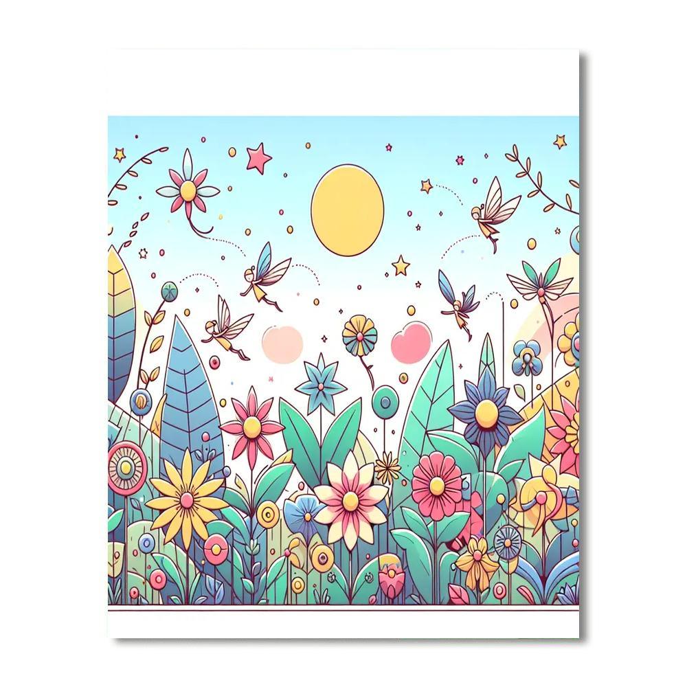 Garden Fairyland Paint By Number