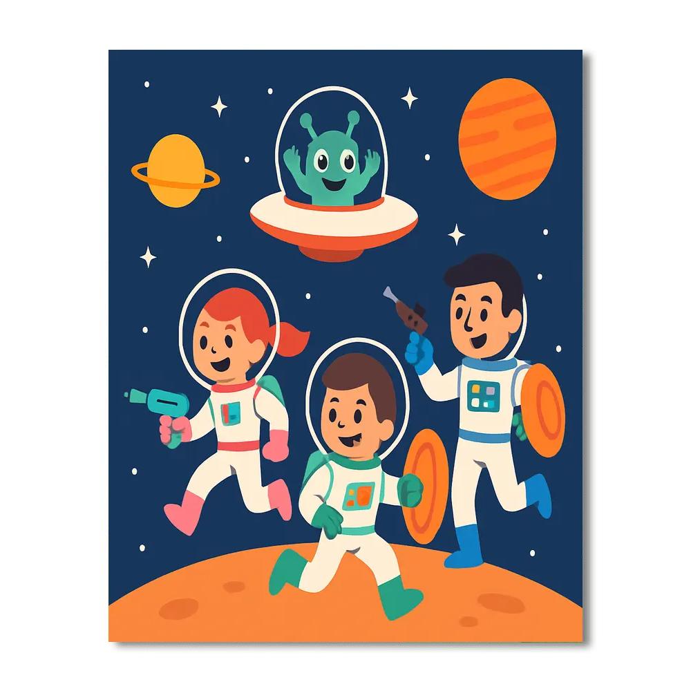 Intergalactic Adventure Team Paint By Numbers