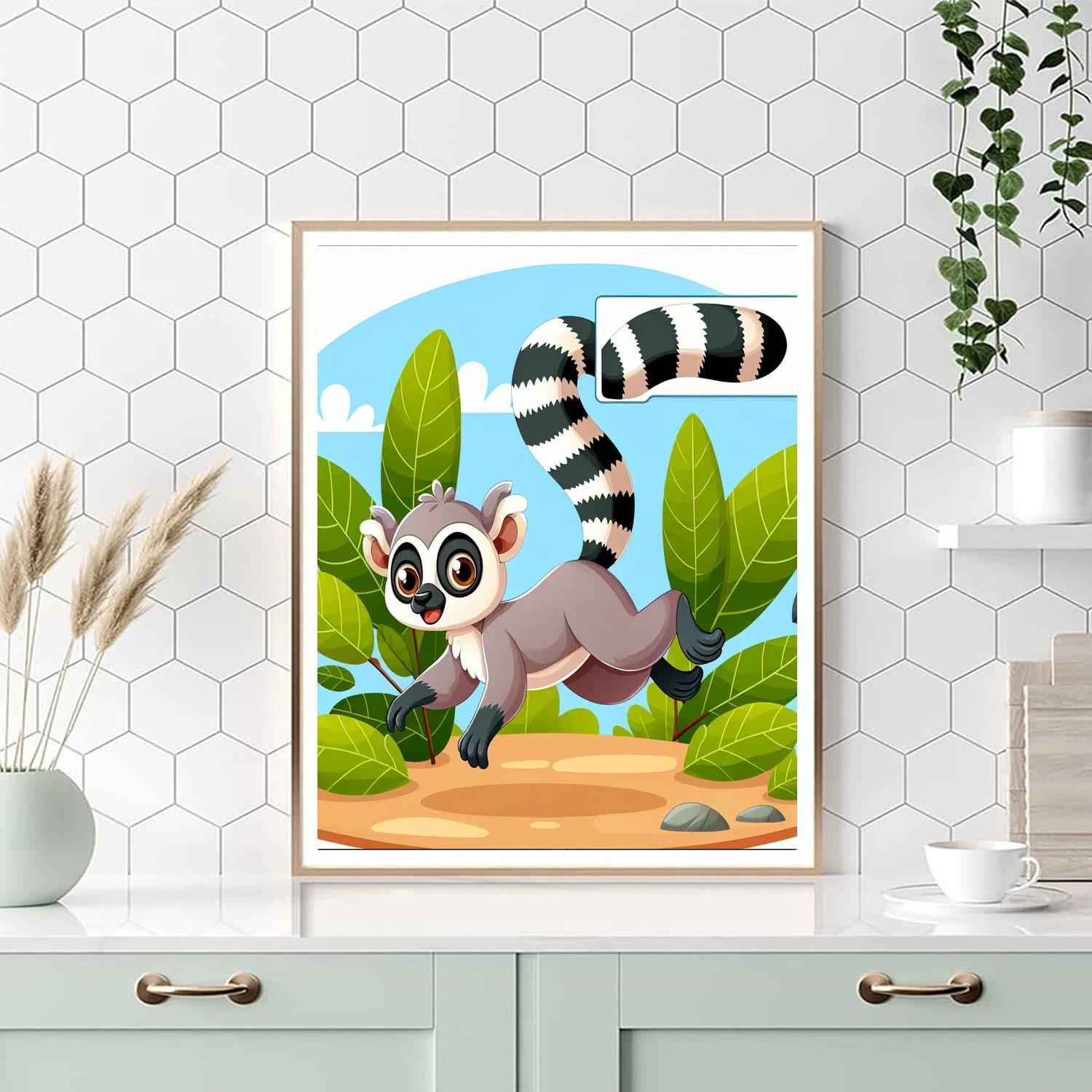 Leaping Lemur Paint By Color