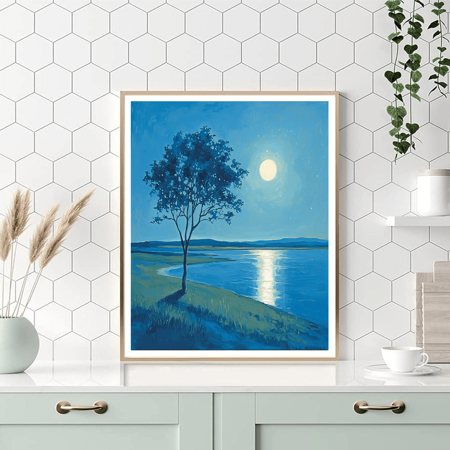 Edward Hopper Inspired Starlit Serenade  DIY Paint By Numbers