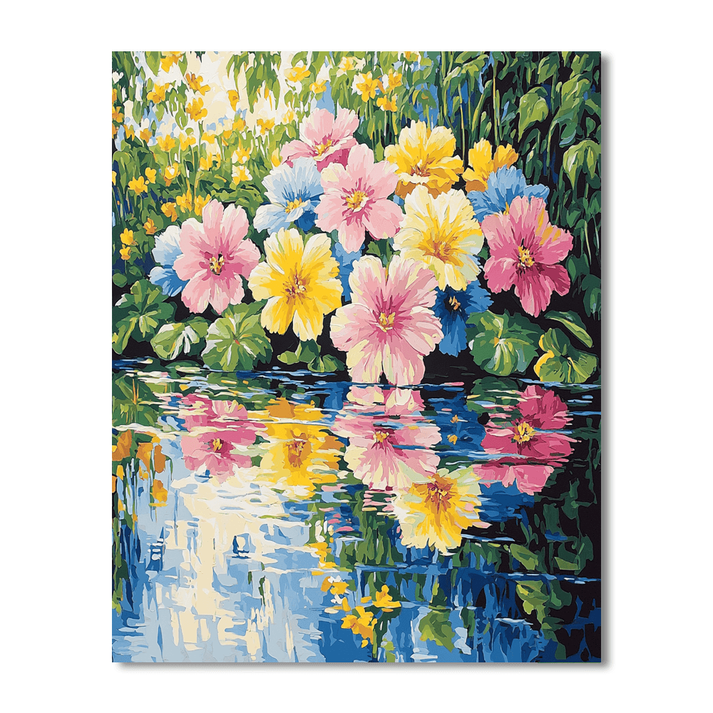 Claude Monet Inspired Garden Of Tranquility  Paint By Numbers Art