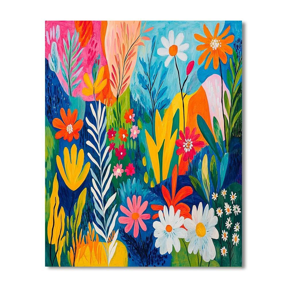 Matisse Inspired Colorful Garden Fantasy  Painting By Numbers Kit