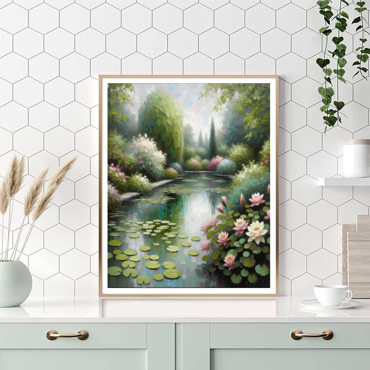 Monet's Water Garden DIY Paint By Numbers