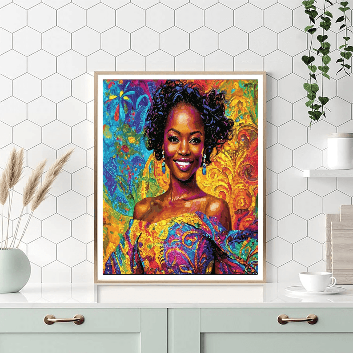 Lupita Nyong'o: The Radiant Spirit Of Diversity Painting By Numbers Kit