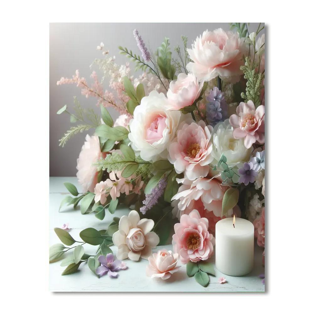 Serene Floral Bliss Paint By Numbers