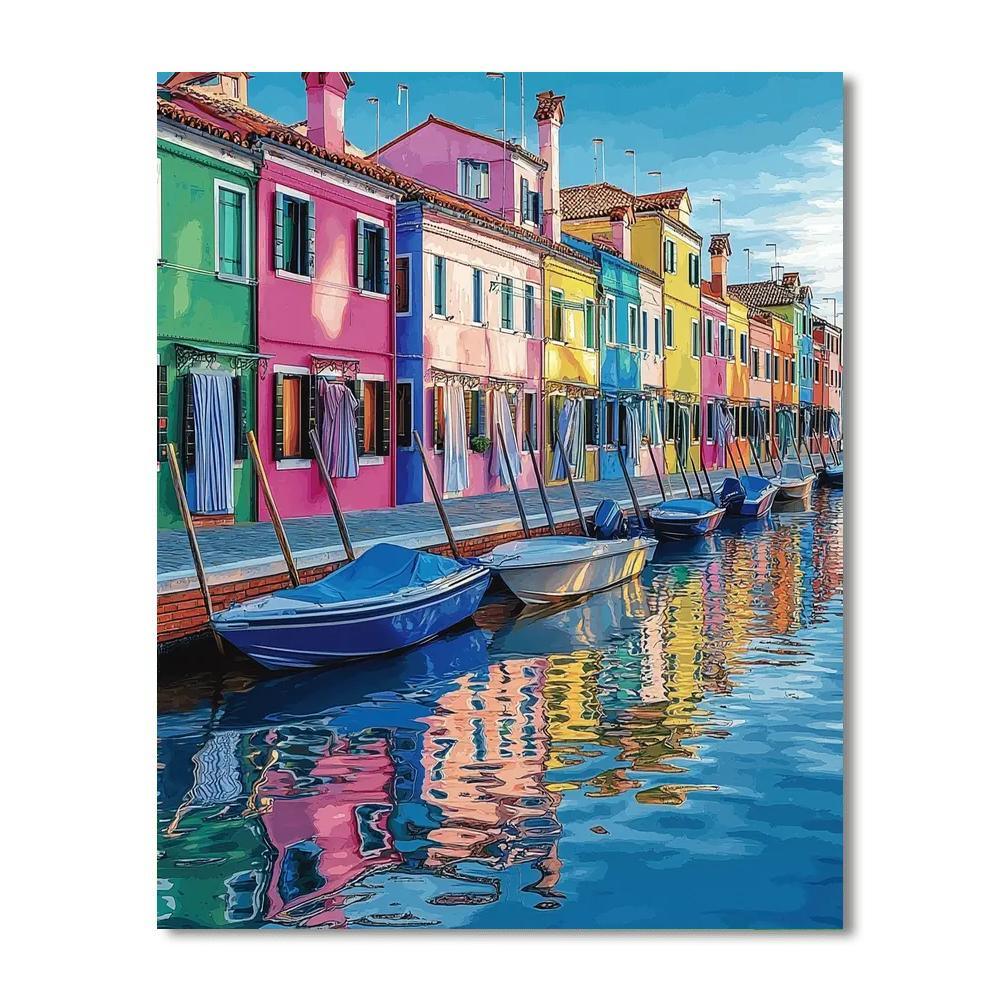 Burano Island - Venice Numbered Painting Kits