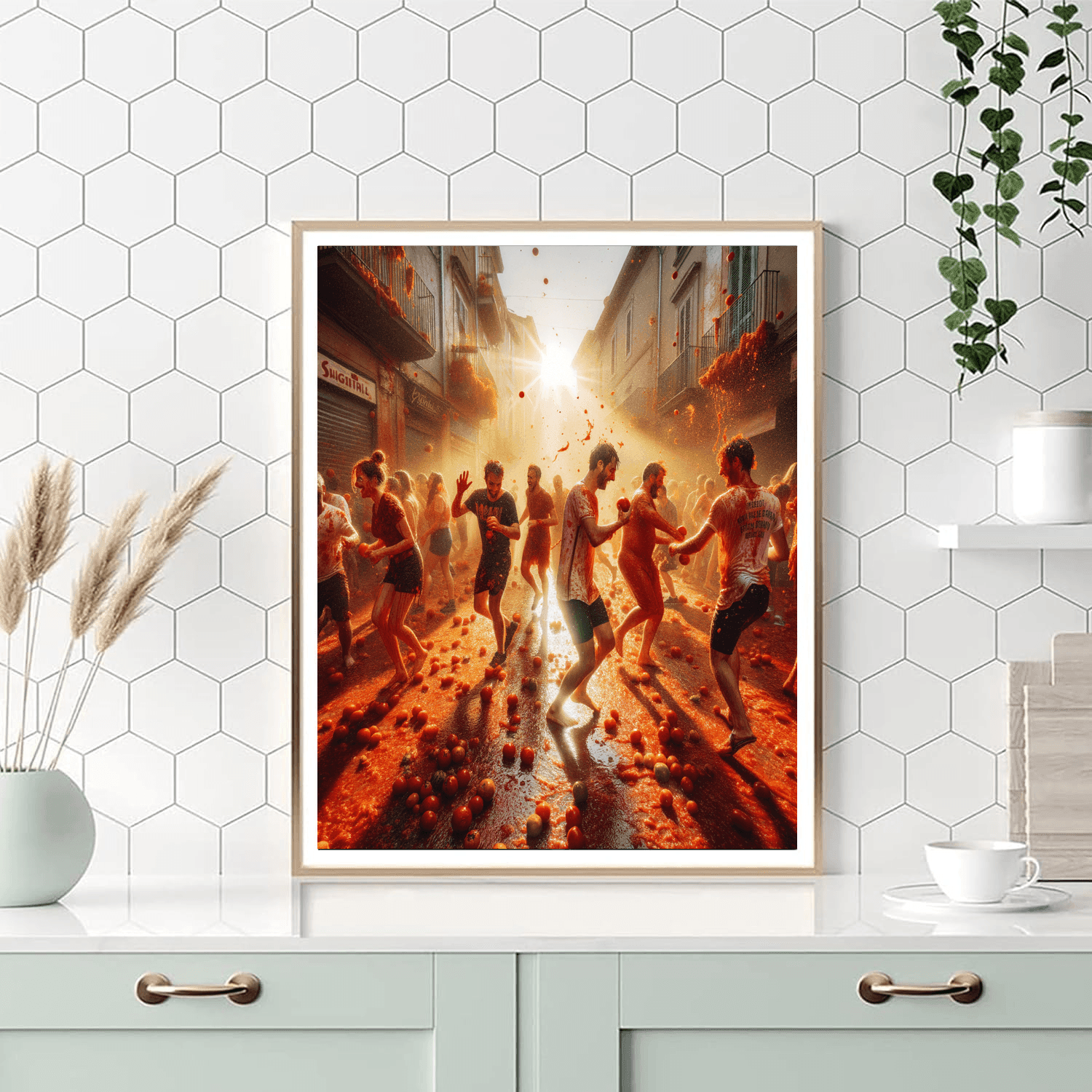 Tomatina - Spain Number Painting