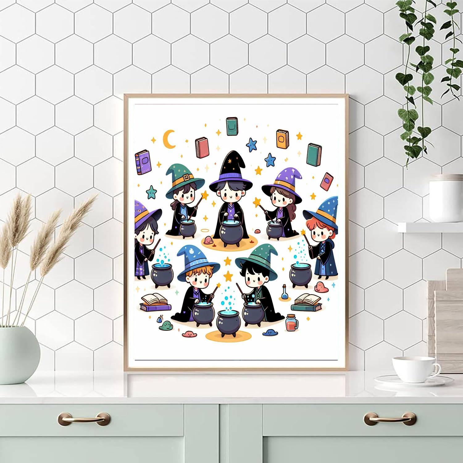 Magical Wizarding Academy Numbered Painting Kits