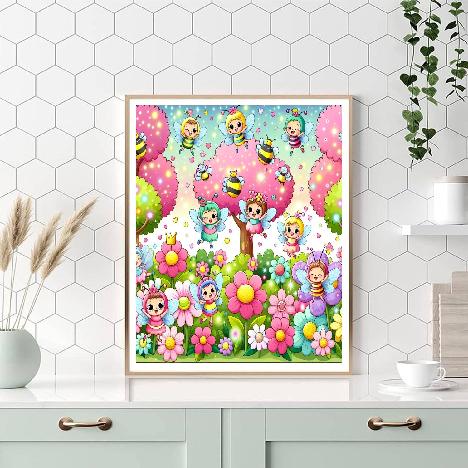 Adventures In The Fairy Garden DIY Paint By Numbers