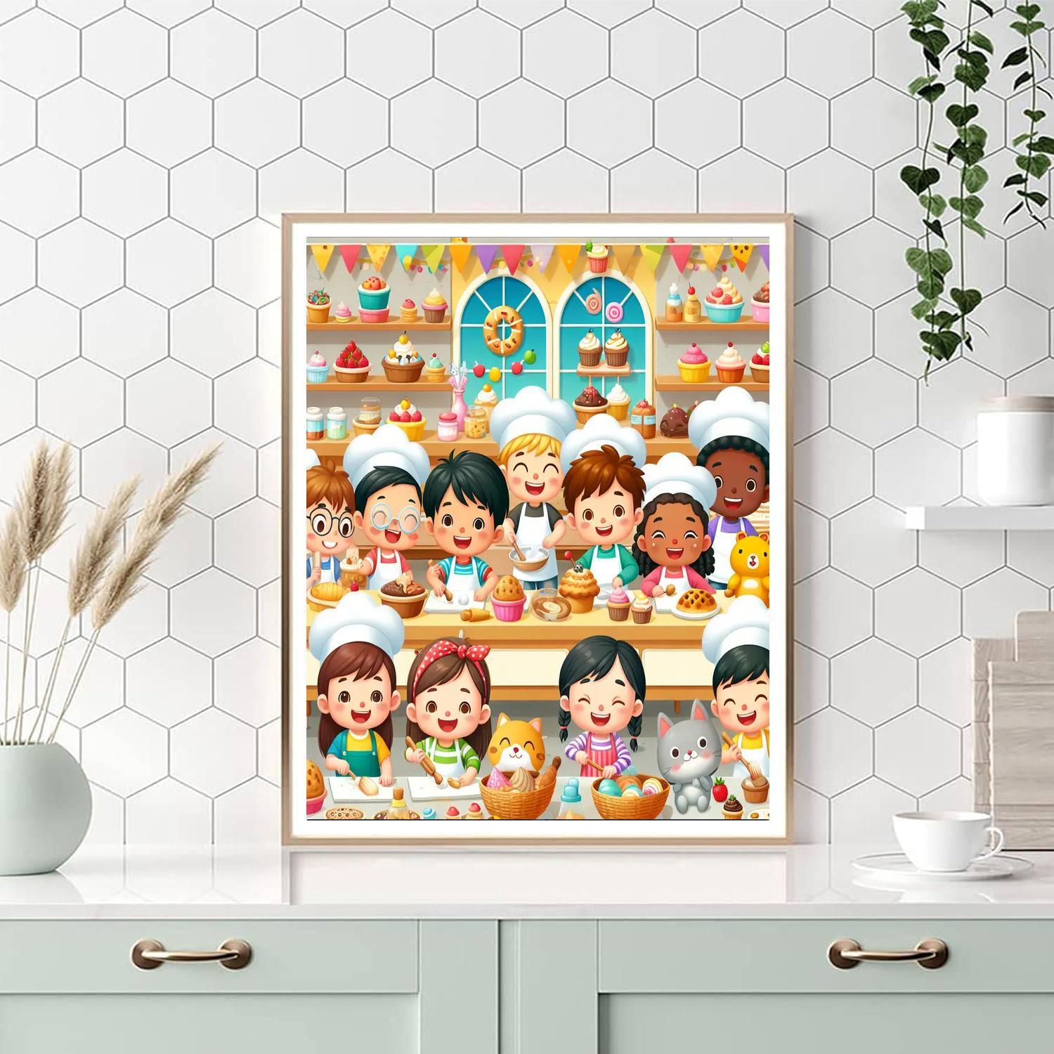 Magical Bakery Paint By Numbers Art