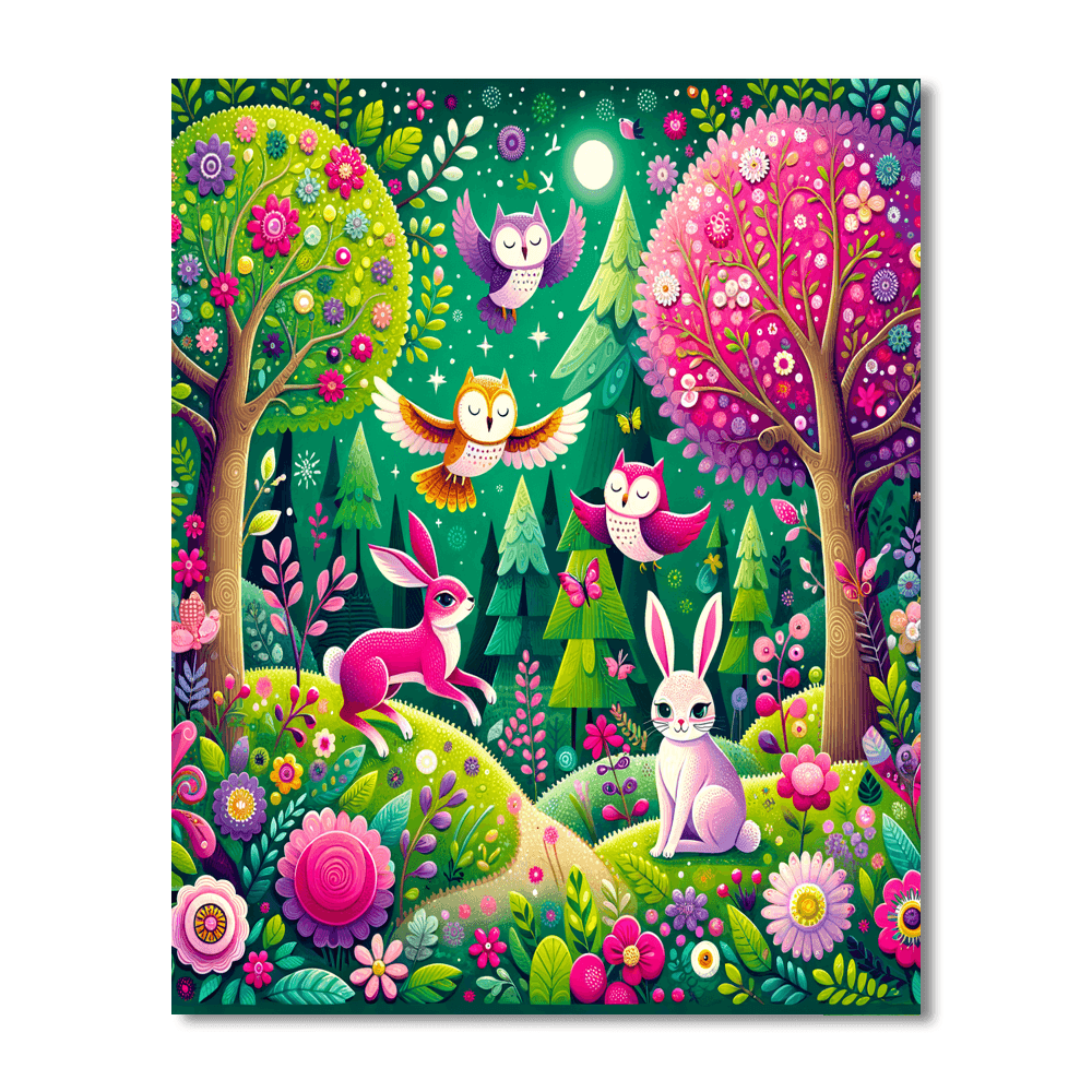 Charming Fairy Tale Forest Paint By Color