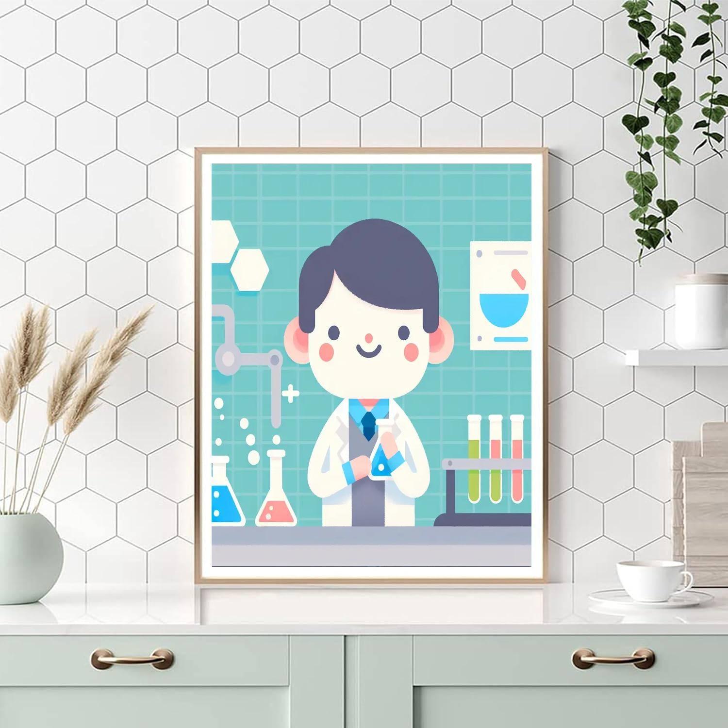 Inquisitive Little Scientist Paint By Number