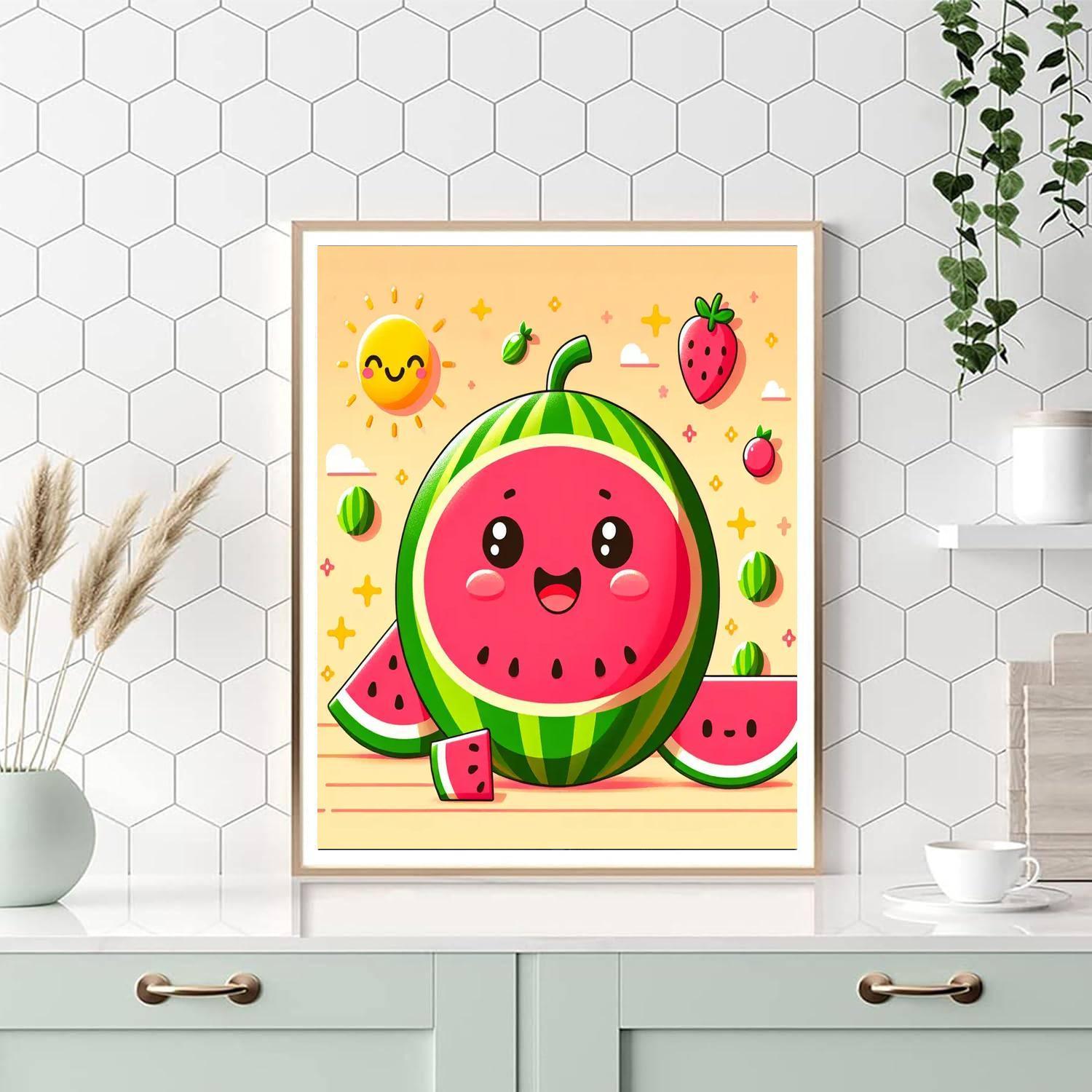 Wondrous Watermelon Paint By Number