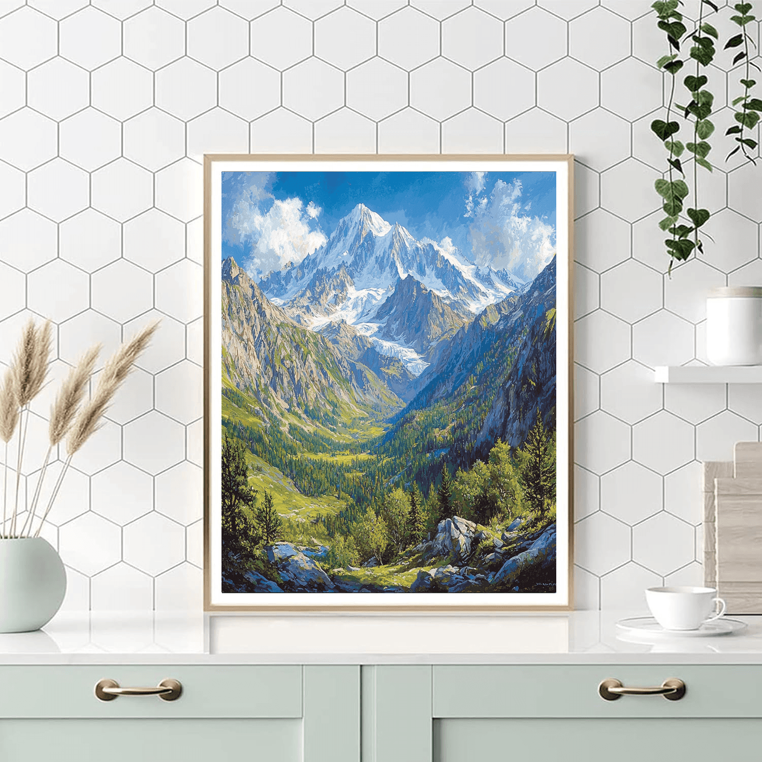 Mont Blanc - French Alps Paint By Numbers