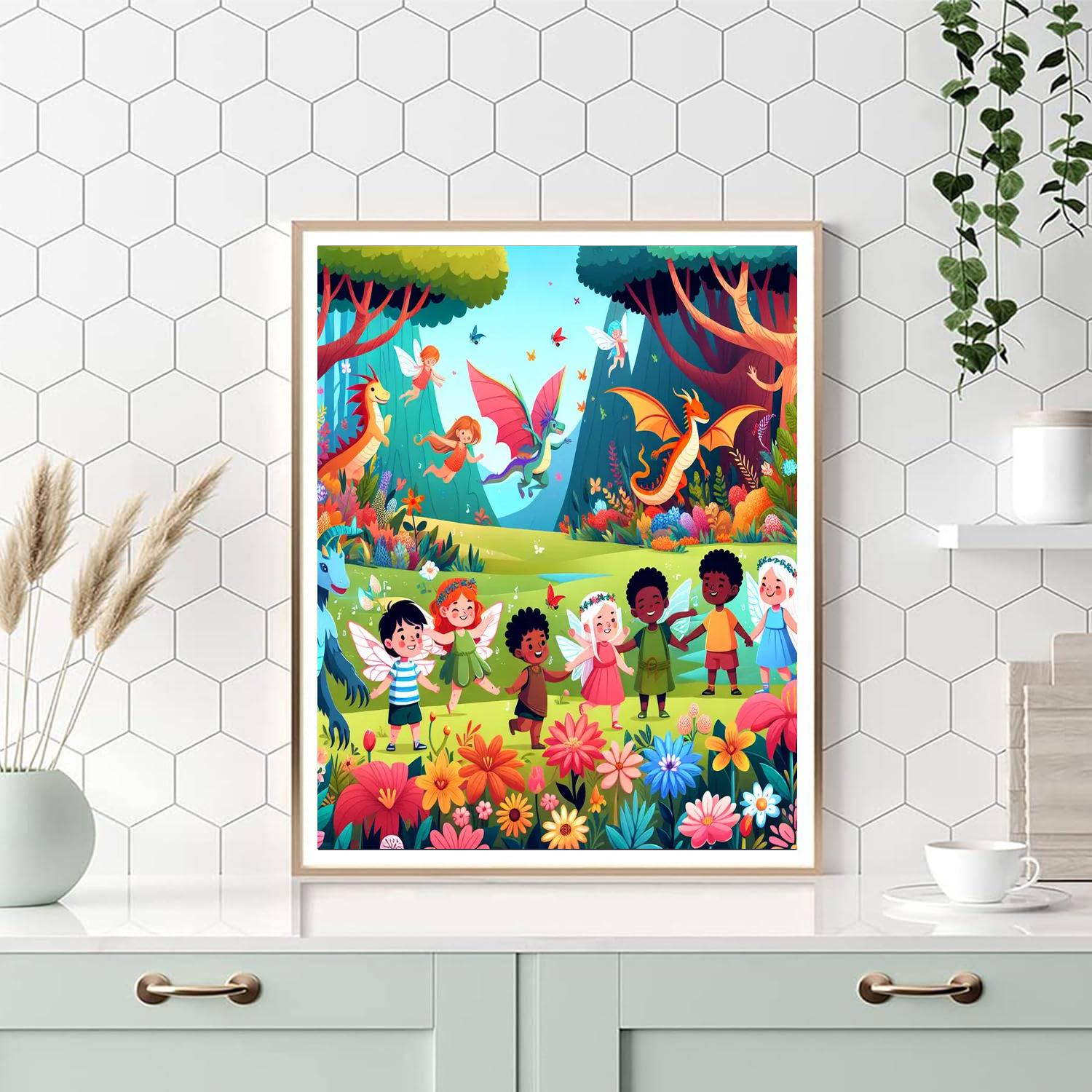 Charming Mythical Adventure Painting By Numbers Kit