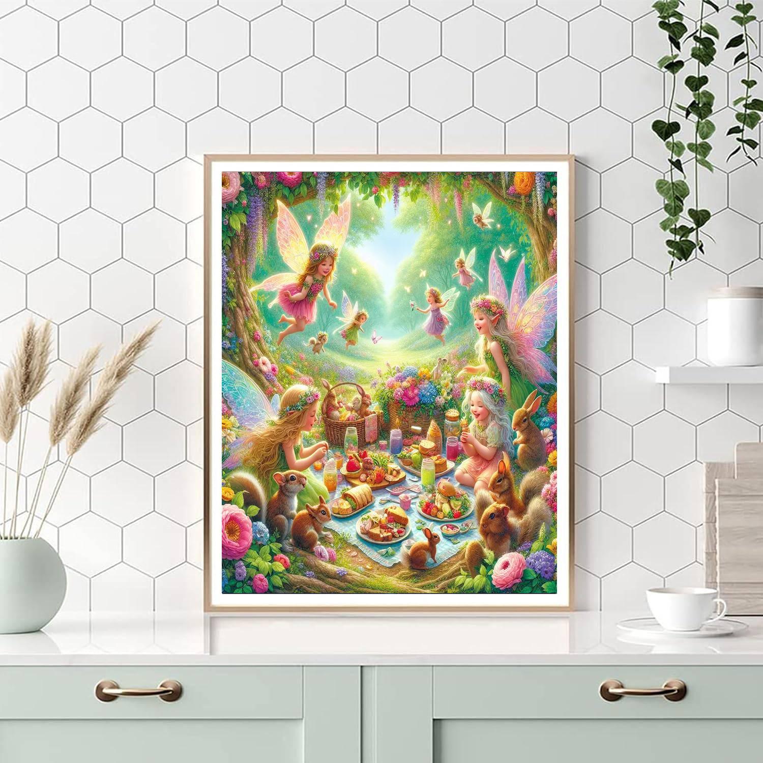 Fairy Tale Forest Picnic Paint By Number