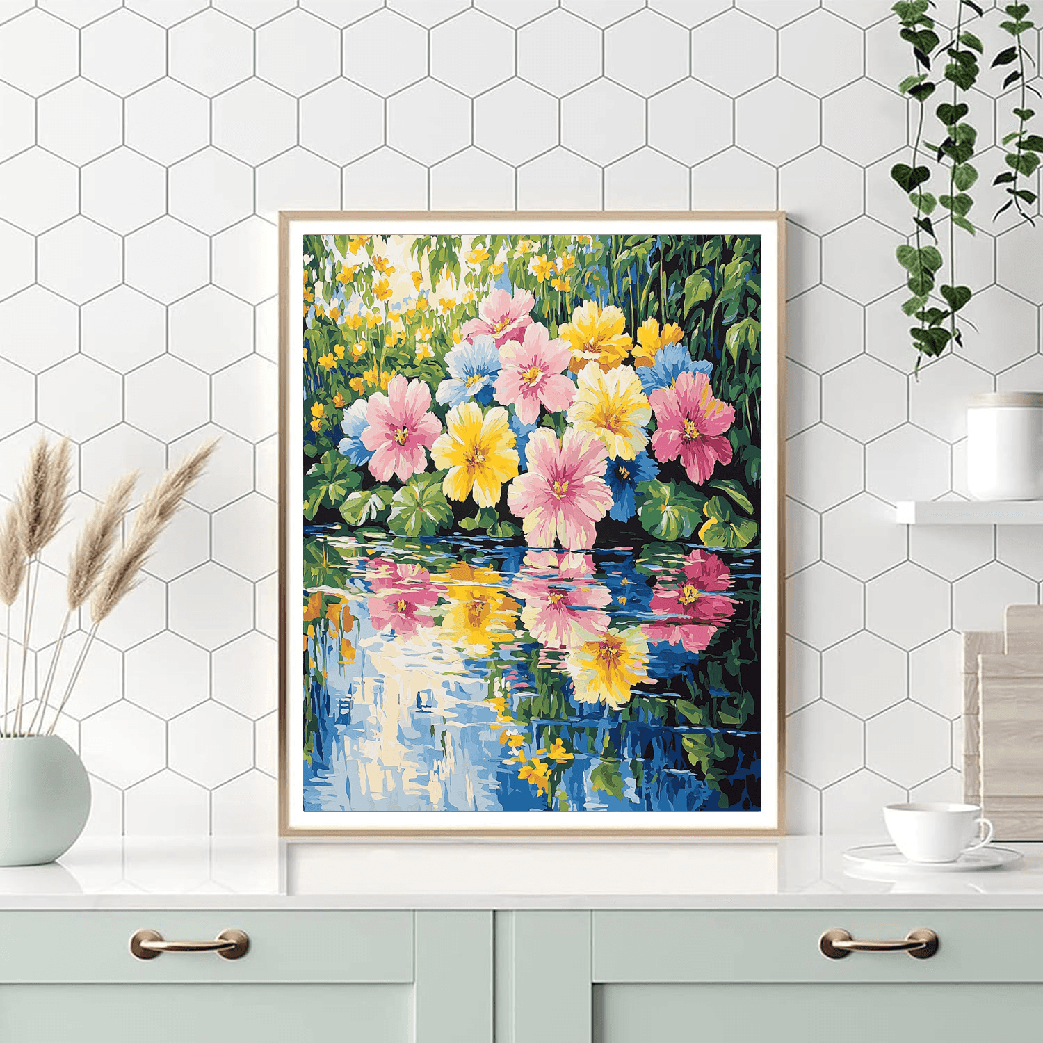 Claude Monet Inspired Garden Of Tranquility  Paint By Numbers Art