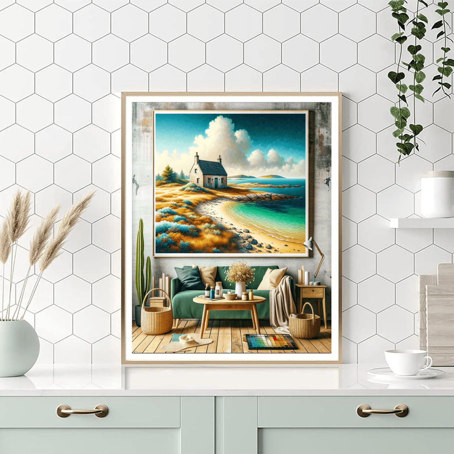 Rustic Coastal Cottage Paint By Color