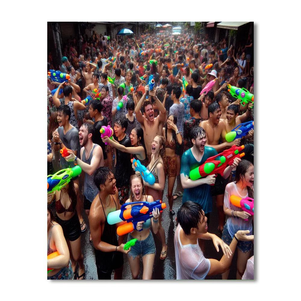 Songkran - Bangkok Numbered Painting Kits