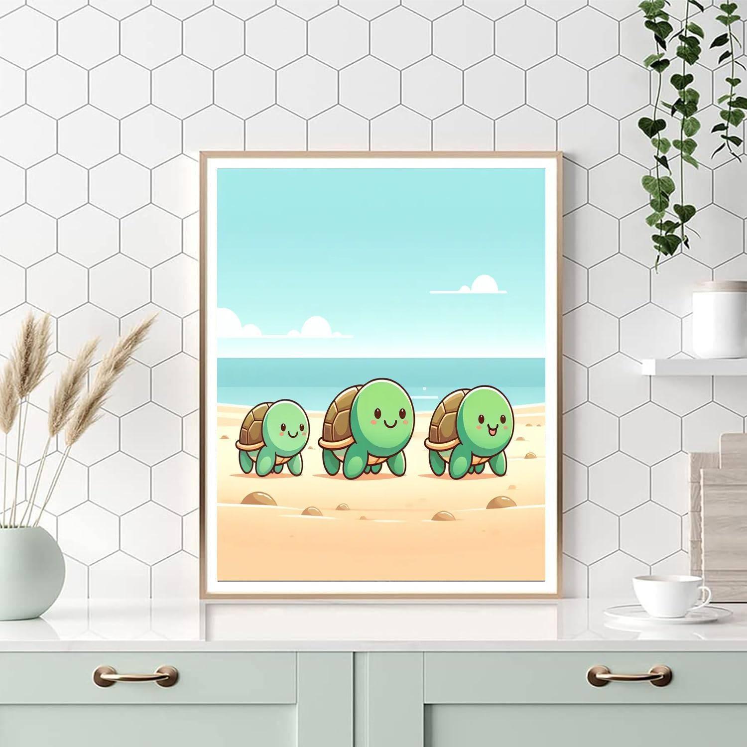 Tumbling Turtle Trek Paint By Color