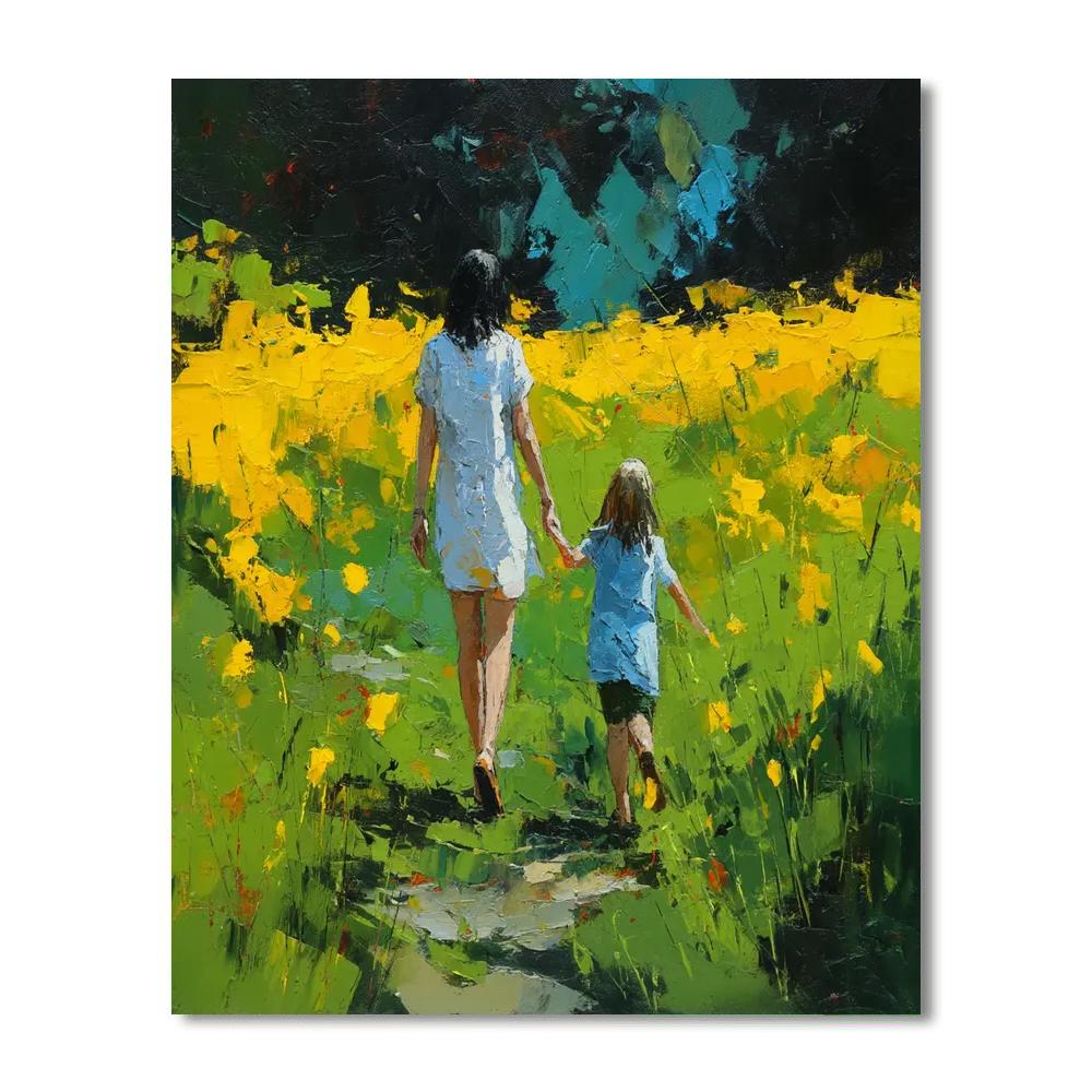 Dancing In Sunflower Fields Painting Number Kit