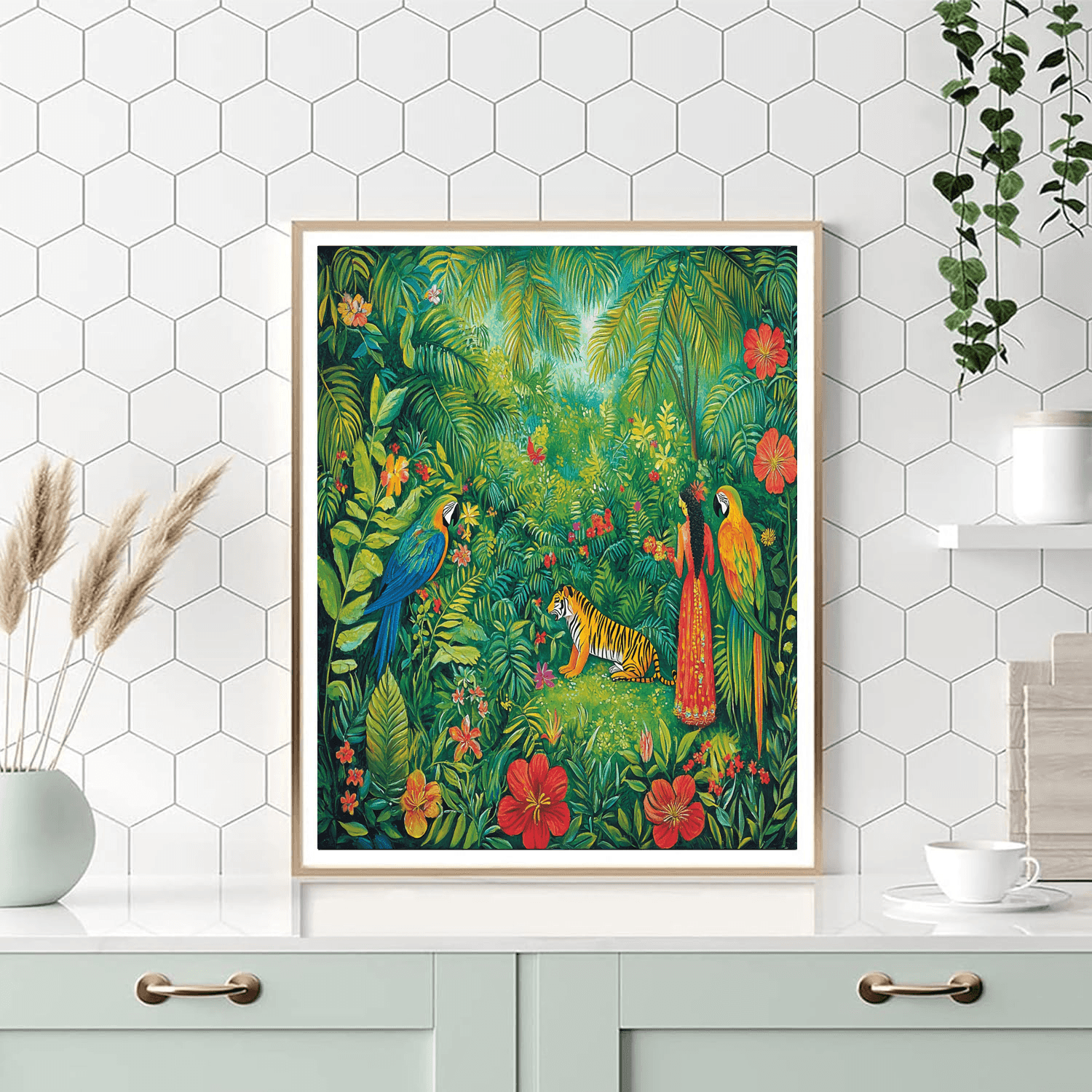 Henri Rousseau Inspired Exotic Dreams  Paint By Numbers Art