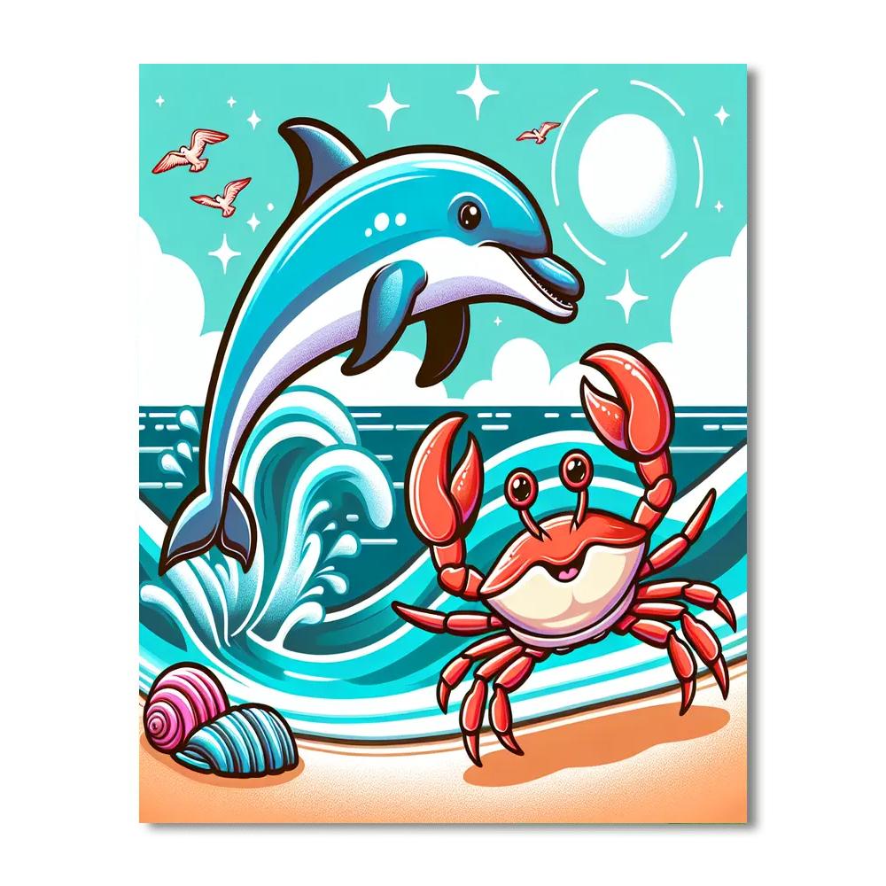 Seaside Adventure Pals Paint By Numbers