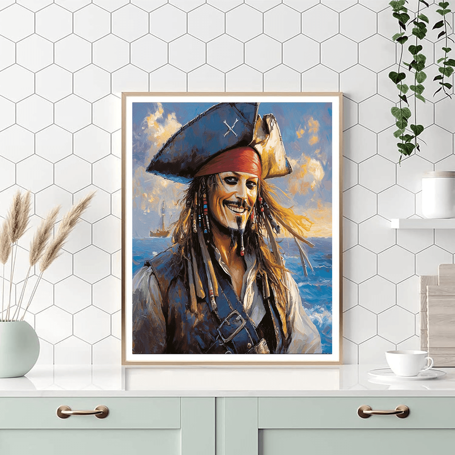 Johnny Depp: The Enigmatic Pirate's Voyage Numbered Painting Kits