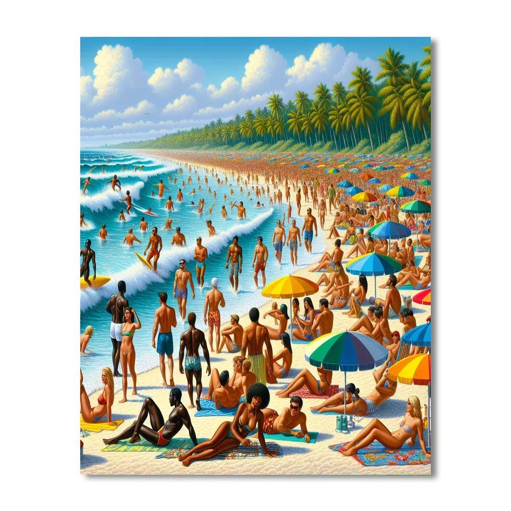 Charming Beach Bliss Numbered Painting Kits