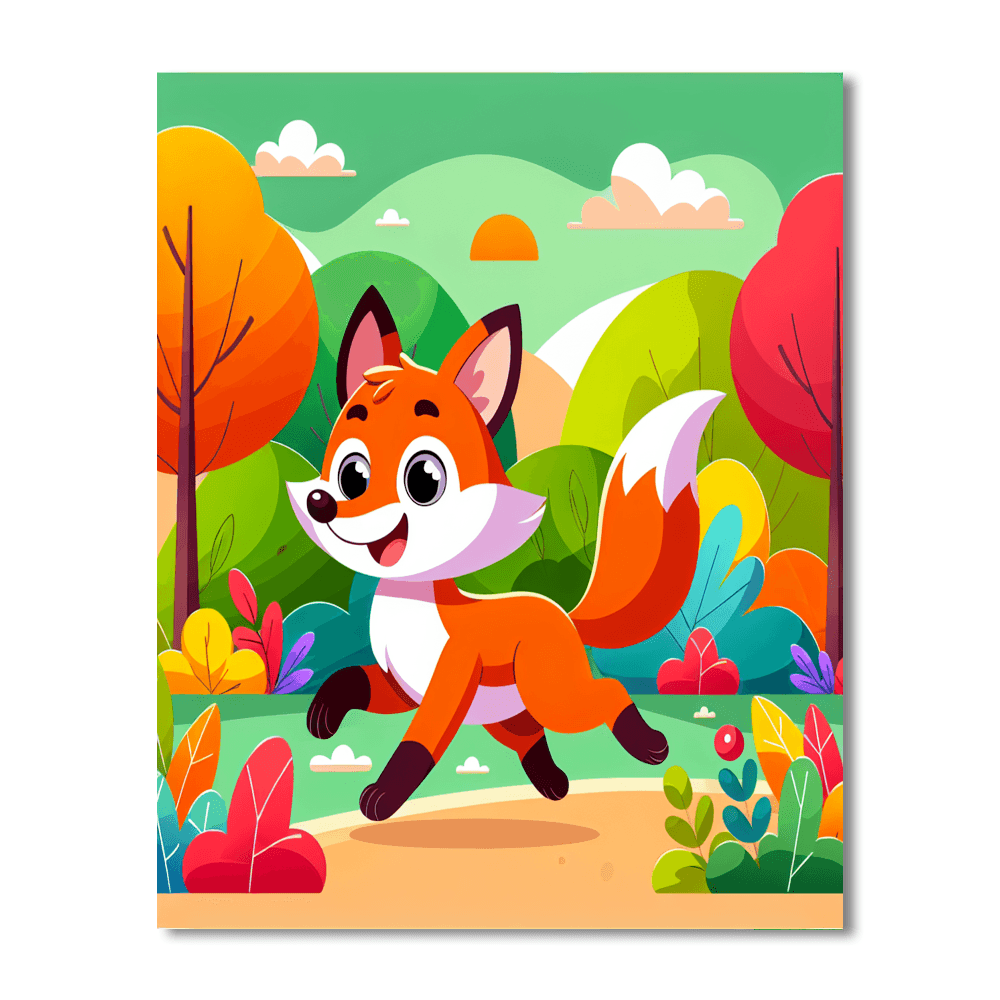Mischievous Fox Tales Paint By Number