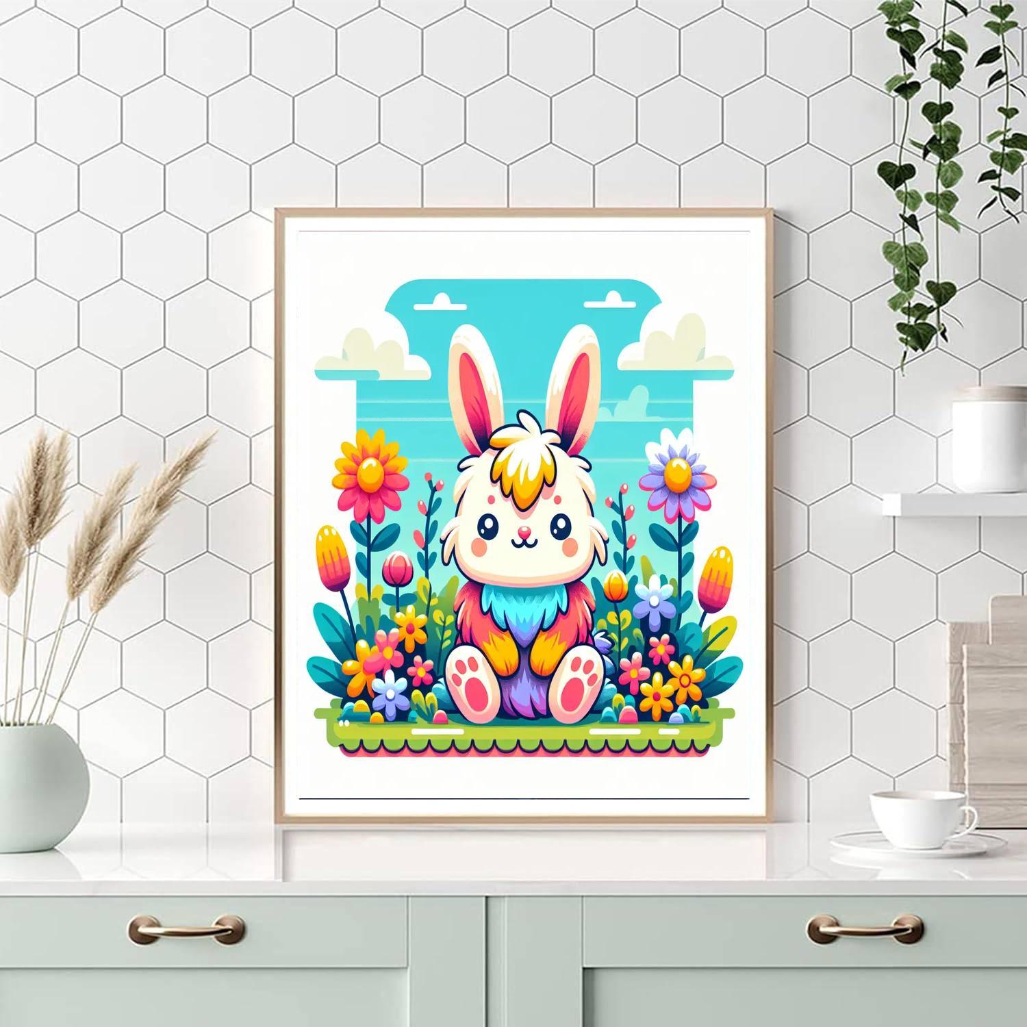 Gentle Bunny Paint By Numbers