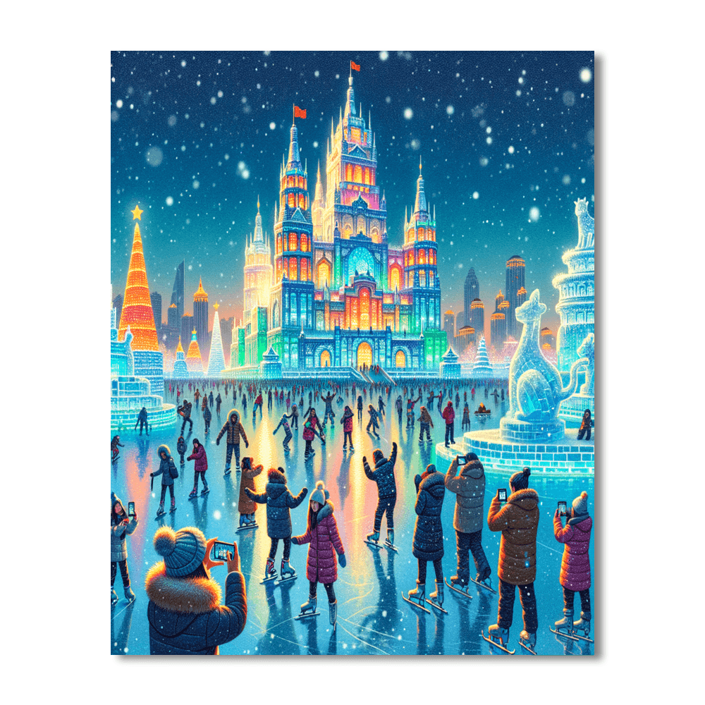 Harbin Ice Festival - Harbin, China Paint By Color