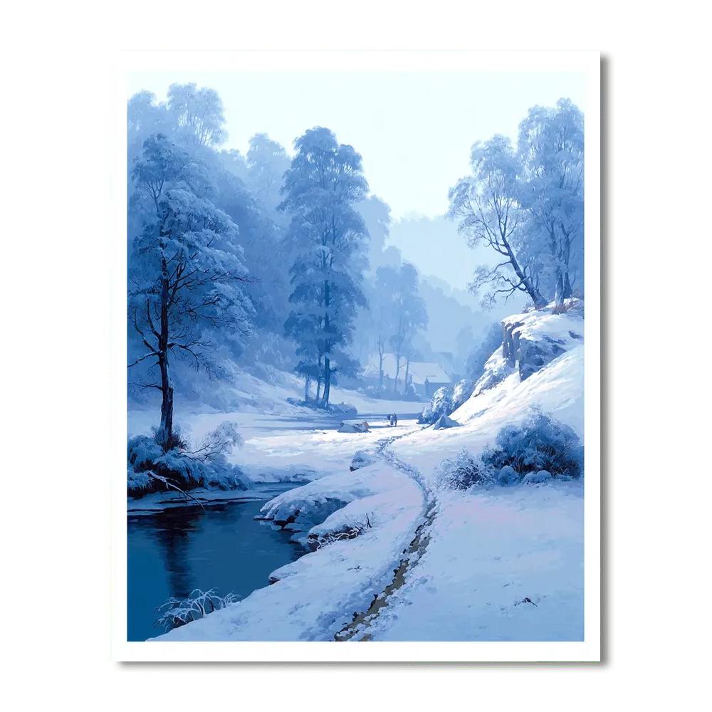 Caspar David Friedrich Inspired The Splendor Of Winter  Paint By Number