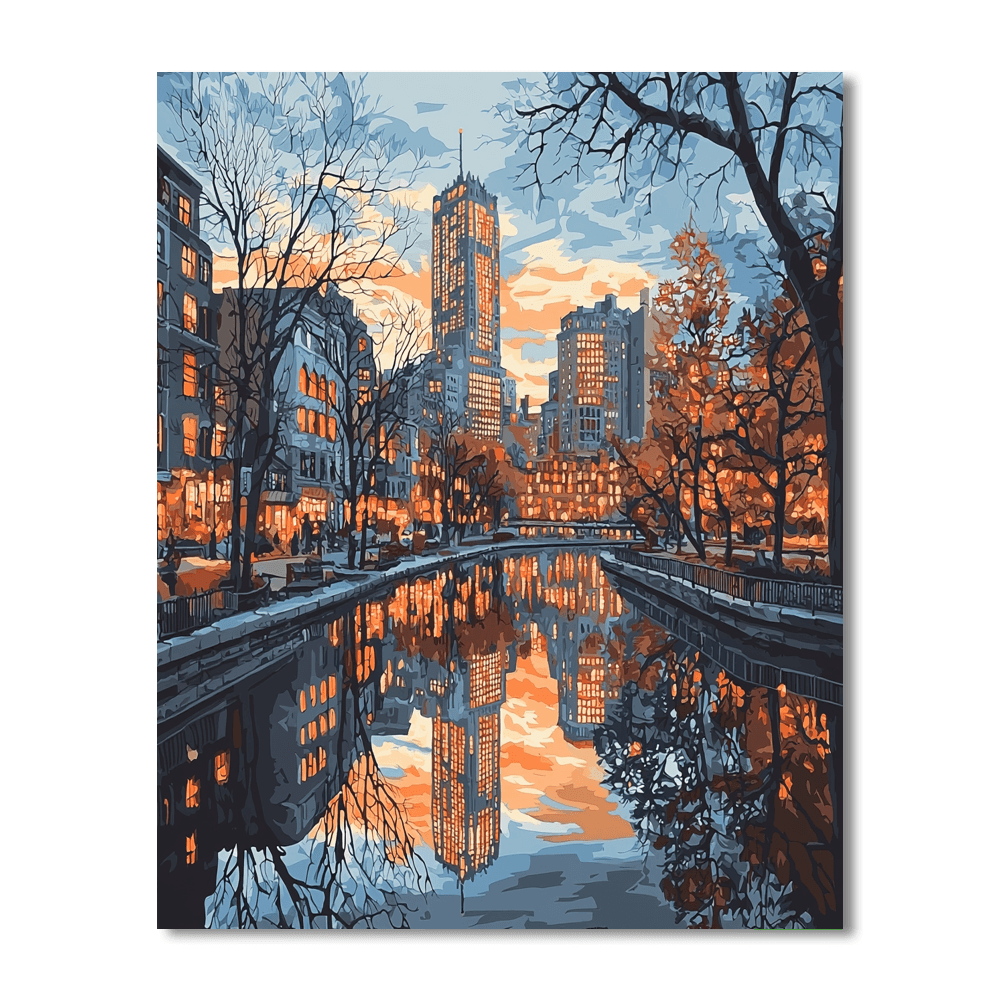 Edward Hopper Inspired City Reflections  Paint By Color