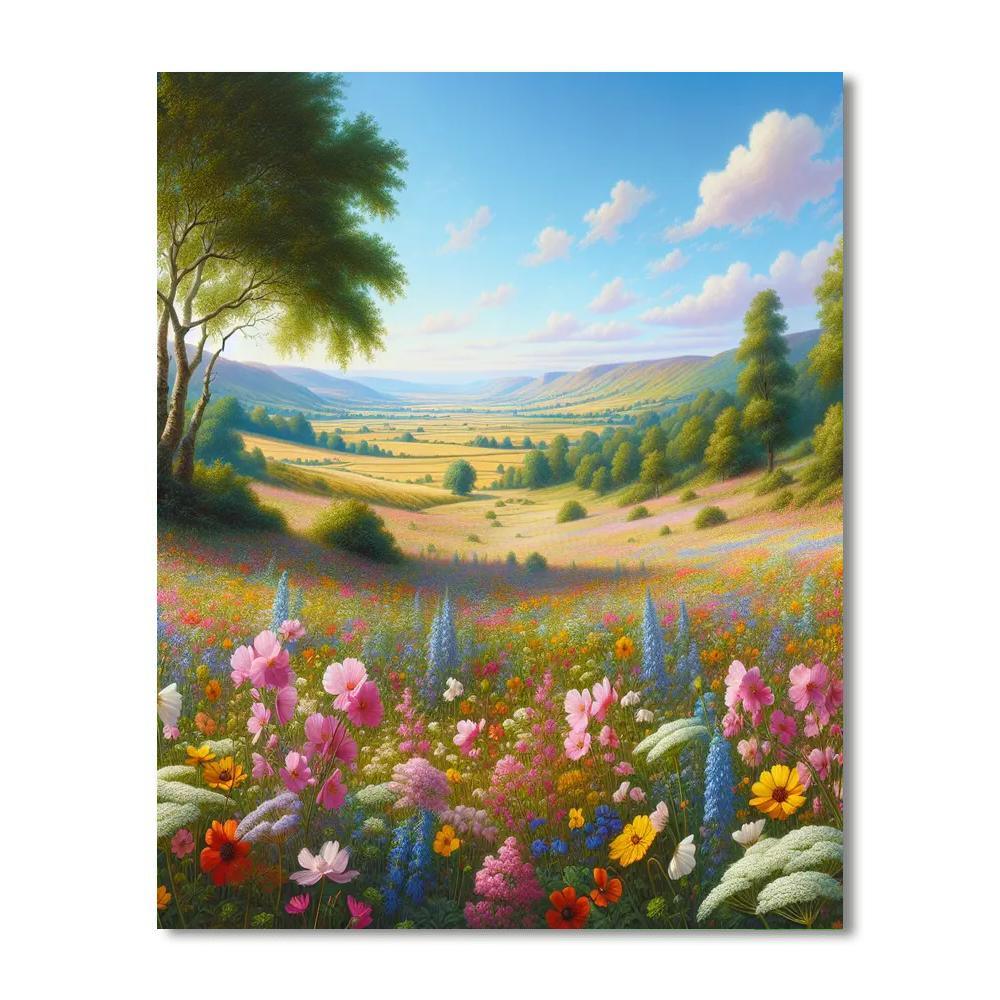 Dreamlike Meadow Harmony Paint By Color