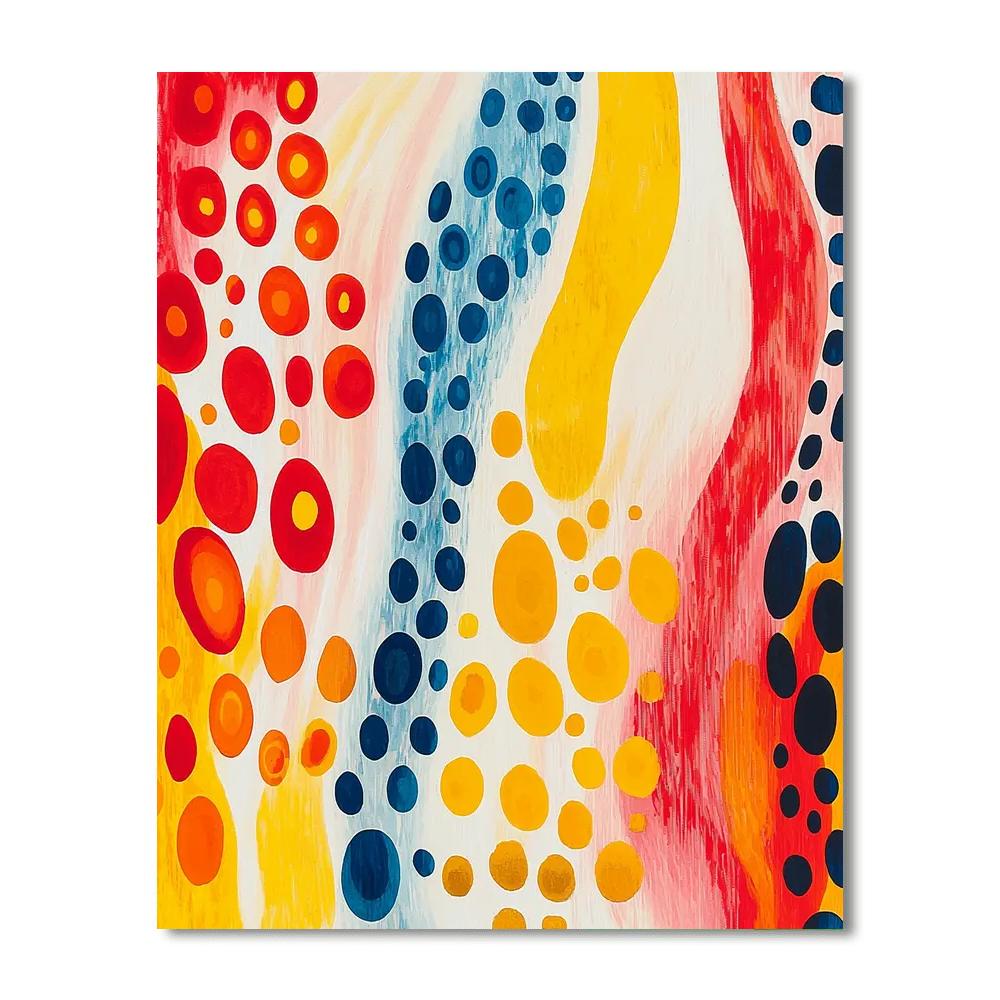 Yayoi Kusama Inspired Boundless Organic Patterns  Paint By Number