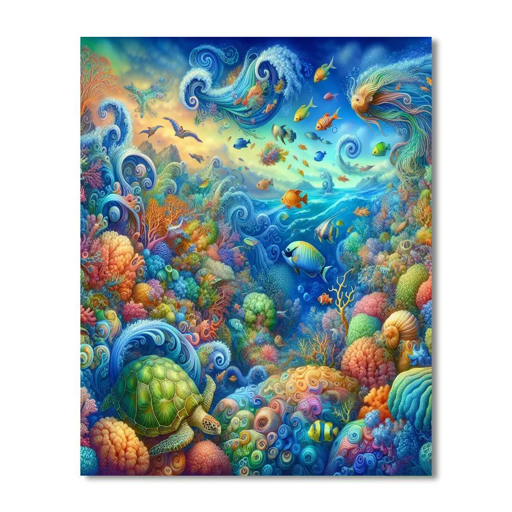 Ethereal Underwater Kingdom Paint By Numbers Kits