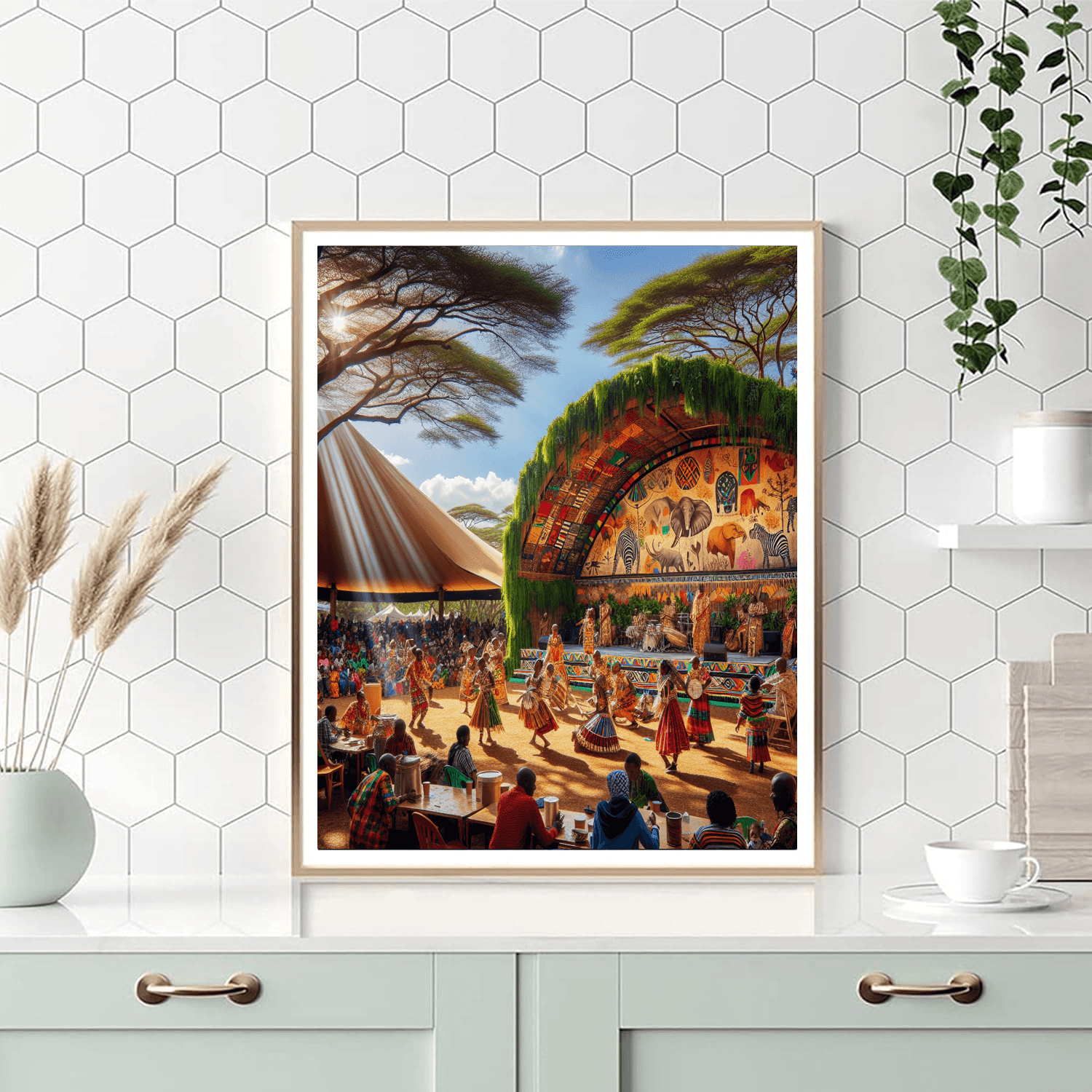 Nairobi National Park Wildlife Gala - Kenya Numbered Painting Kits