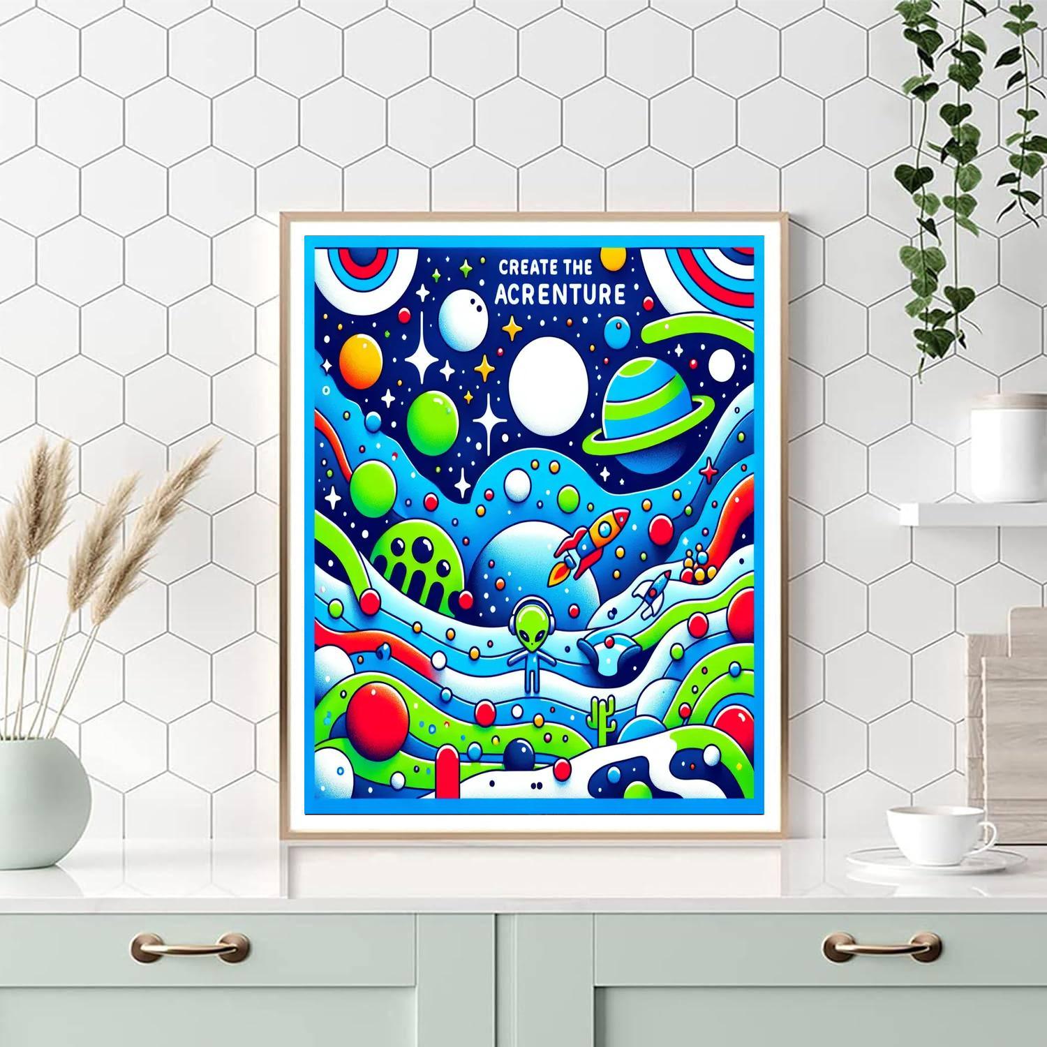 Starry Stitch Adventures Paint By Numbers Art