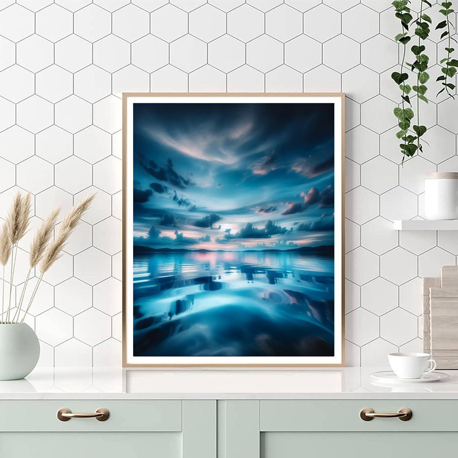 Peaceful Lakeside Evening Paint By Numbers